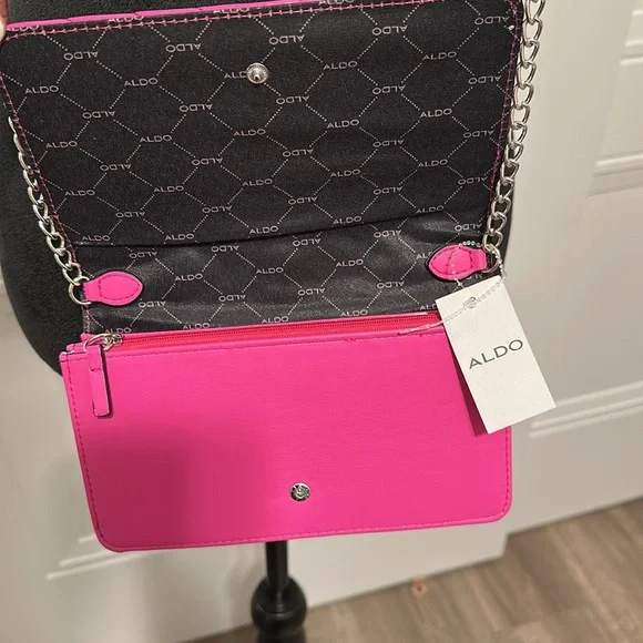ALDO Pink Quilted Chain Shoulder Bag - Picture 6 of 11